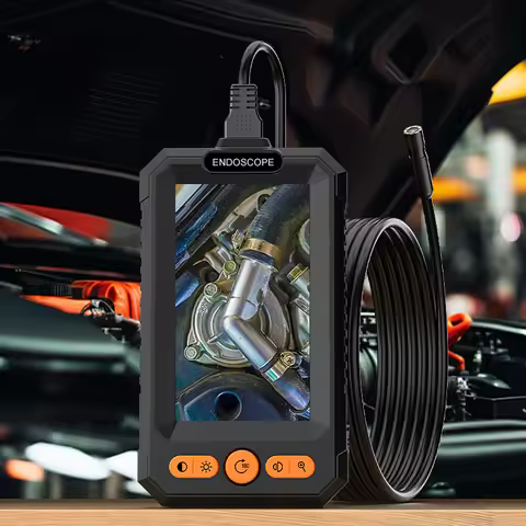 Industrial Endoscope 4.3'' IPS Screen HD1080P 8MM USB Camera 2M-100M Car Pipe Sewer Inspection Bores