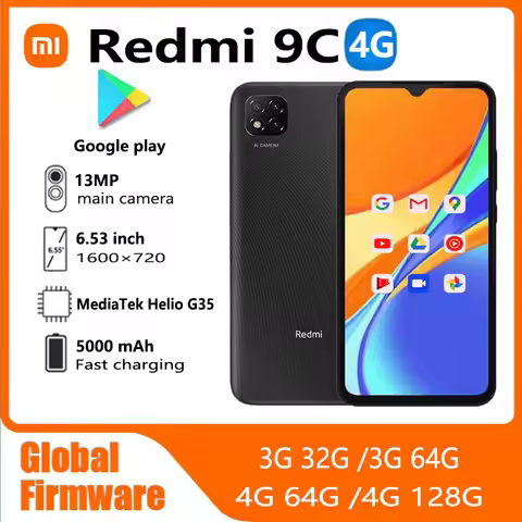 xiaomi redmi 9C Global firmware MediaTek Helio G35 6.53inch Android10 5000mAh 13MP Smartphones Infra