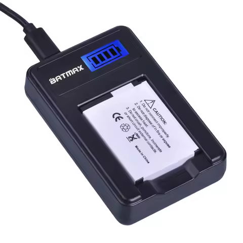 Batmax EN-EL12 Battery+LCDUSB Charger for Nikon Coolpix B600 W300 A900 AW100 AW110 AW120 AW130 S9700