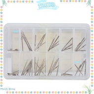 TEAKEMY Watch Crown, Stainless Steel Boxed Watch Stem, 10 Models Replacement Complete Set Movement P