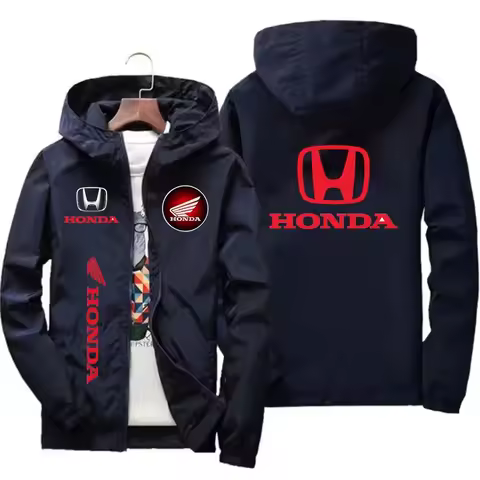 Honda Logo Men's Motorcycle Jacket Honda Jacket Customized Racing Team Bomber Jacket Loose Men's Spo