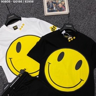 9 Drew Basic Smiley Face T-shirts for Men and Women, Loose Unisex Style. Smile T-shirt with Yellow S