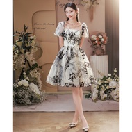 EAGLELY Formal Event Banquet Evening Dress For Women Summer Luxury French Princess Sexy Formal Event