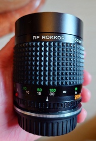 Minolta RF Rokkor 250mm 1:5.6 (己改Canon EF mount)