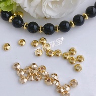 A10064 14K18K Gold-Clad Color-Preserving UFO Spacer Beads Gear Beads About 4mm Spacer Beads Spacer d