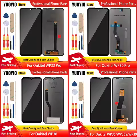 New Display Touch For Oukitel WP30 Pro WP33 Pro WP38 WP39 WP35S WP58 Pro LCD Screen Digitizer Assemb
