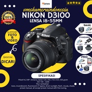 NIKON D3100 Kit Lens 18-55mm F3.5 DSLR Camera with Warranty -Vms