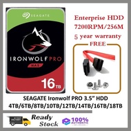SEAGATE IronWolf Pro 3.5" 18TB/16TB/14TB/12TB/10TB/8TB/6TB/4TB NAS HDD Hard Disk Drive For RAID Netw