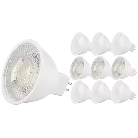 5PCS/LOT LED low voltage spotlight GU5.3 AC DC 12V high brightness warm white light MR16 3W-7W can r