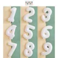 40 inch White number balloon birthday balloon for party decoration