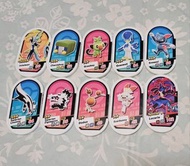 (10個不散) Pokemon 冒險樂園機台 卡盤 卡帶 卡匣 寵物小精靈 寶可夢 千面避役 Inteleon 蟲電寶 Charjabug 敲音猴 Grookey 湧躍鴨 Quaxwell 狃拉 Sn