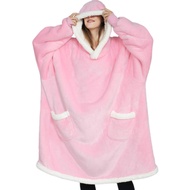 codWearable Blanket Hoodie Sherpa Fleece Hooded Blanket for Adult as A Gift Warm Comfortable Blanket