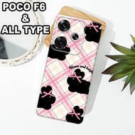 G42 - XIAOMI Case Latest F6 5Gpoco 2024 - Flexible rubber material - RIBBON MOTIF - XIAOMI silicone 