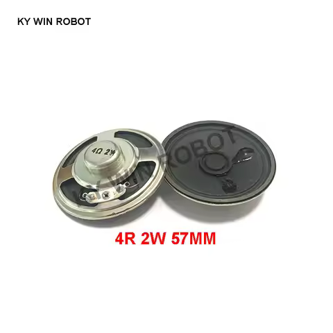 2pcs/lot New Ultra-thin speaker 4 ohms 2 watt 2W 4R speaker Diameter 57MM 5.7CM thickness 13MM