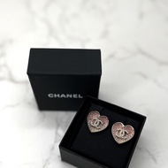 香緹國際精品 CHANEL 23P 水鑽 愛心 耳環 1185