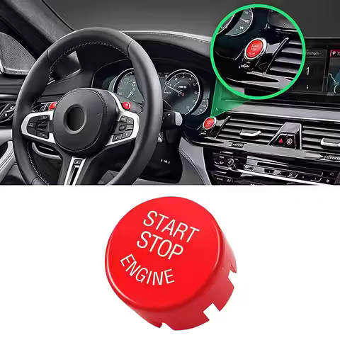 G30 G31 Red Engine Start Stop Switch Push Button Replace Cover for BMW 5 Series G30 G31