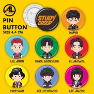 Pin study group kdama pin button hwang minhyun pin brooch fanmerch