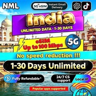 🇮🇳NML India eSIM 5G 1-30 Days Daily500MB-20GB High-Speed Unlimited Data eSIM India | Best Value for 