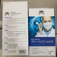 Kbm 3ply face mask 40pcs (ready stock)