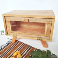 ARENHANDICRAFT Mahogany bread bin