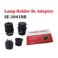 BC Adaptor / SE304 B22 Adaptor BC bulb Black Lamp Holder connector