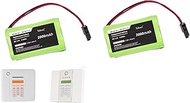 (2PCS) 2000mAh/4.8V 103-303707, 99-301712 Replacement Battery for PowerMaster 10, PowerMax 99-301712