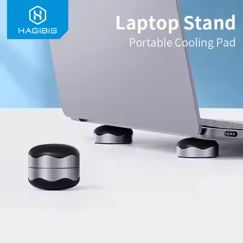 Hagibis Laptop Stand Magnetic Portable Cooling Pad For MacBook Laptop Cool Ball Heat Dissipation Ski