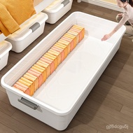 Bed Bottom Storage Box with Wheels Household Flat Drawer Clothes Moisture-Proof Storage Box under Bed Storage Box