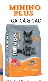 < TẶNG THÊM 70G> Minino Plus gói 1.5kg - Thức ăn hạt cao cấp cho mèo