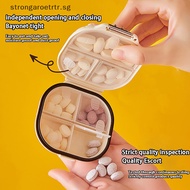 Strongaroetrtr Mini Portable Medicine Box Travel Cartoon Cute Pill Box For Seven Days Multi Grid Split Package Pills Tablets Sealed Storage Box .