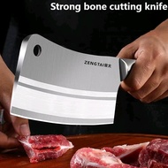 [SG Seller] Stainless steel meat cleaver Kitchen knife Bone chopping knife Chef's knife