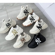 MLB Daddy Shoes NY Black Daddy Shoes mlb Daddy Shoes Men mlb Thick-Soled mlb Yankees Anti-Slip Wear-