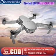 E88 pro / E99 Drone / 8S Drone / drone kamera jarak jauh / drone terbaru 2023 / drone remote murah / drone murah 50 ribu asli / drone e 88 pro / drone e99 pro / drone kamera / Lipat Quadcopter Mainan / Drone Murah Original / 4K Dual HD Kamera