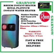 RHEEM Royal RBW-33P-P INSTANT RAINSHOWER HEATER With Rainbow Finishing ,Soft Touch LCD Display / FREE EXPRESS DELIVERY