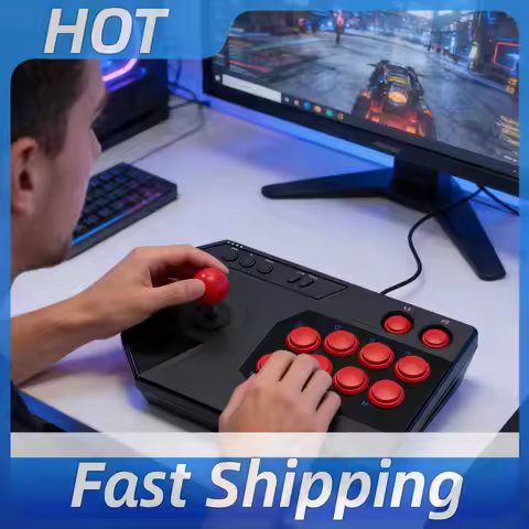 Arcade Fight Stick 3 Modes Street Fight Controller Stick Turbo Function Console Gaming Joystick Game