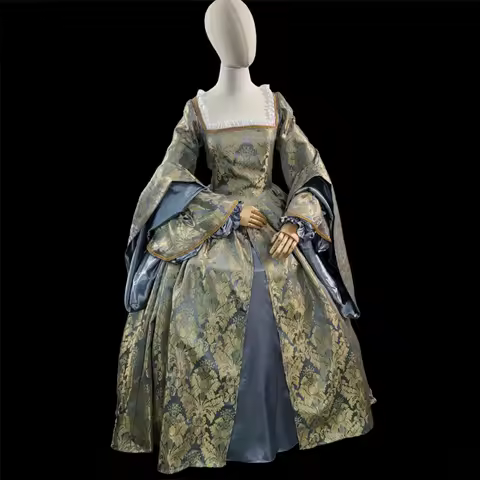 Tudor Queen Elizabeth Anne Boleyn Cosplay Costume Renaissance Victorian Royal Court Princess Colonia