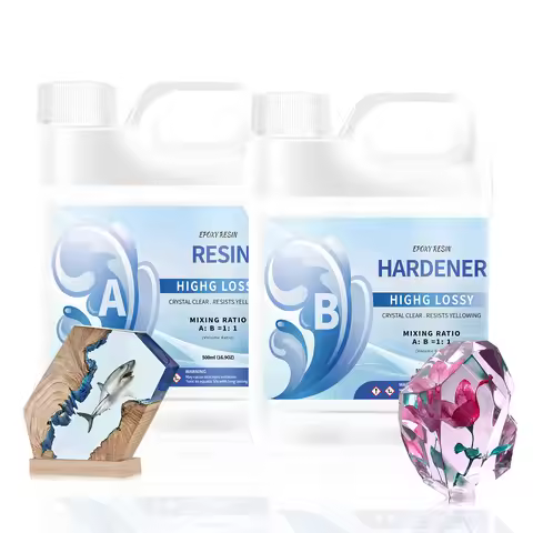 500/1000ml 1:1 AB Resin Epoxy Glue Set High Adhesive Hardener Crystal Glue Jewelry Making Transparen