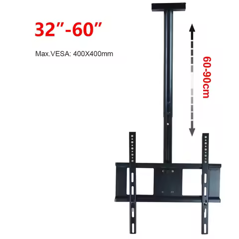 32-60 inch TV Ceiling Mount 360 Degree Full Motion Free Lifting LCD LED TV Roof Mount Bracket Holder