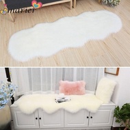 MARIER Plush Rug, Fluffy Non Slip Long Hair Carpet, Soft Irregular Home Decor Imitation Wool Faux Fl