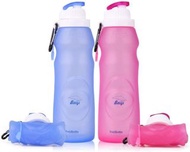 650ml 可折疊矽膠運動水壺  650ml Collapsible Silicone Sport Water Bottle
