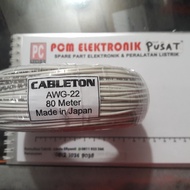 AWG-22 cable 80 meters AWG 22 cable - Black -OP34