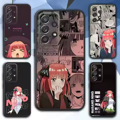 N-Nino Anime N-Nakano Phone Case For Samsung S 25,24,23,22,30,21,10,9,Ultra,Plus,Lite,FE,4,5 G Soft 