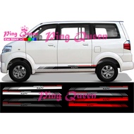 APV car stickers, striping stickers, suzuki APV car list stickers