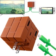 Docking Charger 65W Compatible with Nintendo Switch 2/OLED/Steam Deck/Samsung Dex/iPad/MacBook, Port