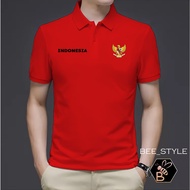 MERAH Independent Day Men's Red and White T-shirt Free Hat 1945 Carnival Uniform 17 August Tshirt Ad