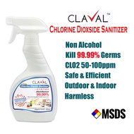 CLAVAL Chlorine Dioxide Sanitizer (CIO2)-500ml