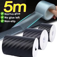 New Carbon Fiber Car Sticker DIY Paste Protector Strip / Auto Door Sill Side Mirror Anti Scratch Tap