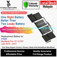 Replacement Battery A1820 For MackBook Pro Retina 15.6" A1707 2016 2017
