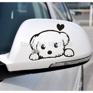 Dog Car Mirror Sticker Cute Decal Car Sticker Mirror Accessories