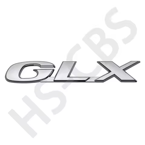 GLX Car Engine Hood Fender Trunk Rear Logo Decal Emblem Badge Sticker For Pajero Cordia Galant sappo